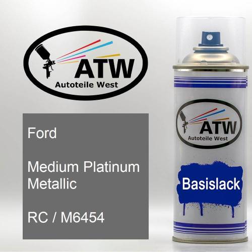 Ford, Medium Platinum Metallic, RC / M6454: 400ml Sprühdose, von ATW Autoteile West.